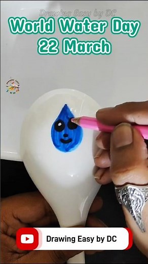 World water day drawing | Save Water Drawing | Jal Hi Jeevan Hai | Floating pen drawing #shorts