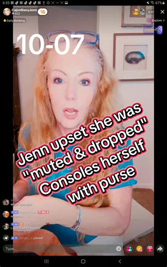 #CajunNavyJenn devastated over being unable to unmute herself 😥 #gypverse #ISeeYou #truth #accountability