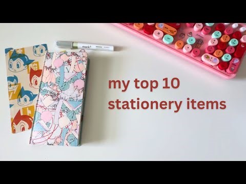 my top 10 stationery items that i will always repurchase