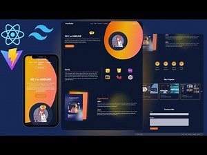 React and tailwind Project Tutorial : Build a Responsive and Modern Portfolio Website