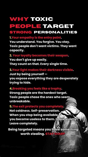 Why Toxic People Target Strong Personalities || Psychology Facts