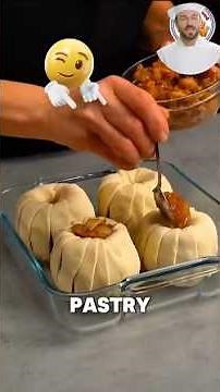 Elegant Flower-Wrapped Baked Apples #recipes #usa #fyp