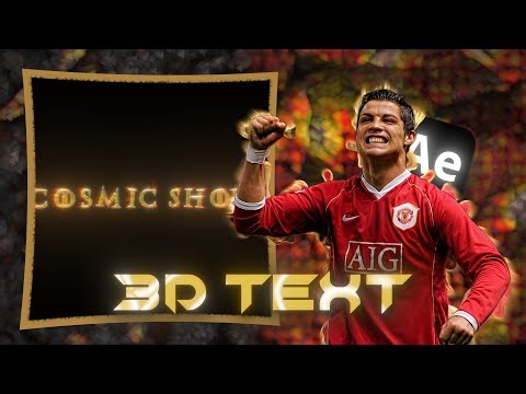 Textured Element 3d text tutorial in After effects | After Effects Tutorial | Cosmic Shoyo