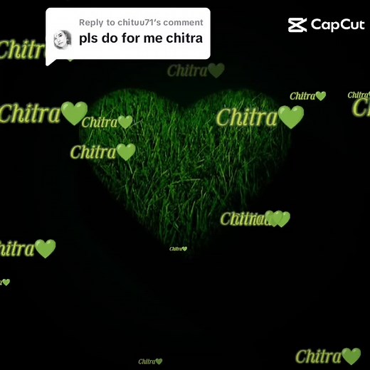 Heart-Shaped Graphic Featuring Chitra's Name