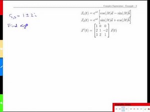 Week 11-2 Complex Eigenvalues - Example