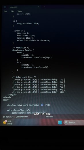 𝗚𝘀𝗰𝗶𝗮𝗻𝘀💛 on Instagram: "Average HTML Developer ❤️🥰 . . Source code : @__punith.vokkaliga__😍 . . #kannada #HTML #CSS"