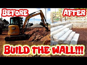 HOW DO YOU BUILD A "VERTI-BLOCK" RETAINING WALL? GOOD QUESTION!!! 👍(part 1)