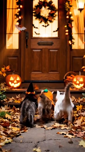 157K views · 4K reactions | Trick Or Treat — total Halloween energy  #cats #catlovers #foryouシ #Halloween #fypシ | 777Pets Global | Facebook