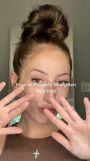 how to straighten your hair and KEEP it straight #hairstyles #hairtutorial
