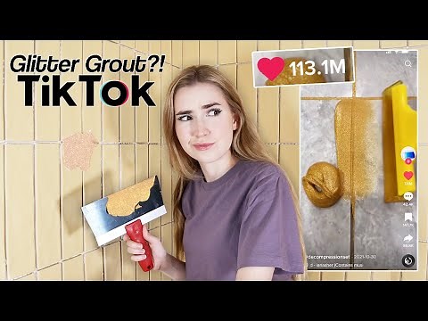 Testing VIRAL TikTok Renovation Products! *glitter grout, giant paint roller & MORE*