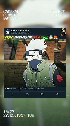 THE MOMENT WHEN NARUTO AND KAKASHI 🥶 SHOCKED FOR NINE TAILS FOX POWER 🤯🦊