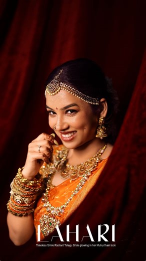 Divine Storie | Wedding Photographer | Bangalore on Instagram: "Telugu Bride ✨ | Muhurtham Glow | Timeless Smile ❤️” A radiant Telugu bride glowing in her Muhurtham look, capturing grace, purity, and the joy of her big day. #divinestorie #weddinginspiration #weddingseason"