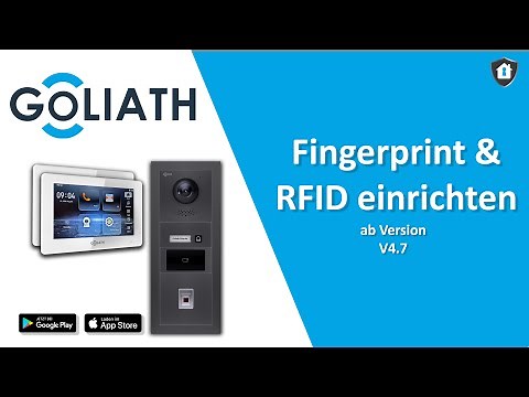 Fingerprint & RFID einrichten | Goliath Hybrid Video Türsprechanlage