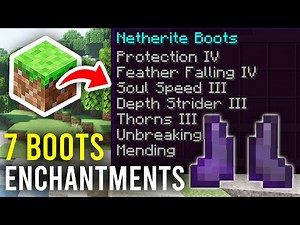 How To Get 7 Enchantments On Boots In Minecraft - Full Guide
