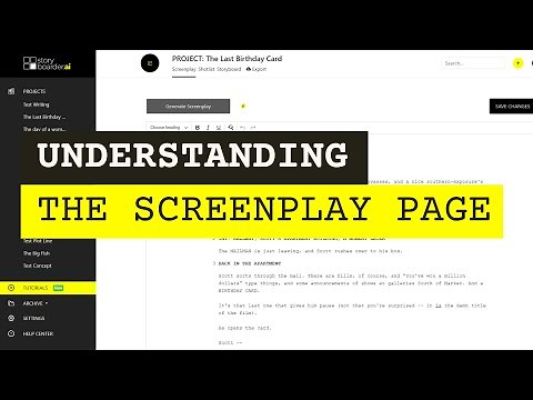Understanding The Screenplay Section - Storyboarder.ai (Legacy-Update: 05/24)