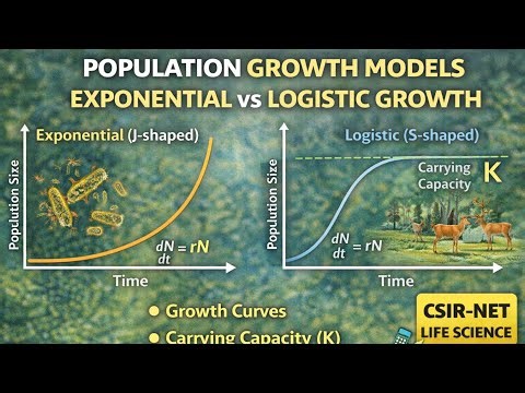 Population Growth Models | Exponential vs Logistic Growth