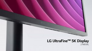 Meet the 27MD5KL the LG UltraFine™ 5K IPS Monitor, the perfect companion for Mac. Supporting P3 & 500nits of brightness, LG UltraFine™ 5K Display can express razor-sharp text and life-like images with wide color gamut and range of colors. 27MD5KL with Thunderbolt™ 3 can transmit 5k video, audio and data simultaneously as well as charging a device up to 94W with just single connection. This powerful port is fully compatible with Thunderbolt™ 3-enabled Mac, USB Type-C™ -enabled Mac or iPad Pro. Fo