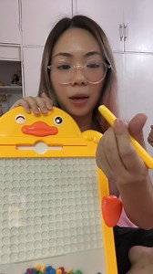 Magnetic drawing board and color sorting maze. Fun activity for toddlers (and kids at heart) 🥰 #AbawFam | AbawFam