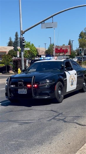 CHP Dodge Charger Responding Code 3 Urgently