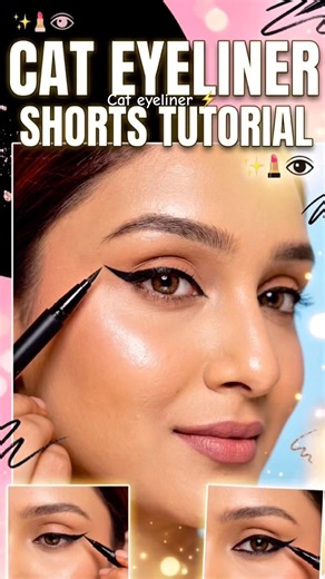 The Easiest Cat Eyeliner | Tutorial For Hooded Eyes 👀 | Beginner Friendly