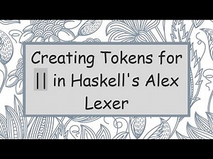 Creating Tokens for || in Haskell's Alex Lexer