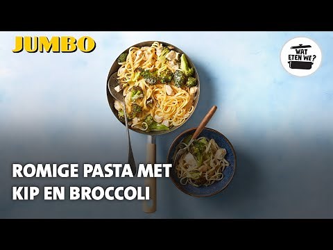 Wat eten we? Romige pasta met kip en broccoli