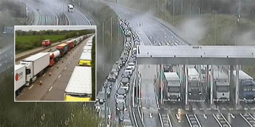 M20 chaos: Drivers face 90 minutes of delays near Dover as thousands hit roads for Easter break
