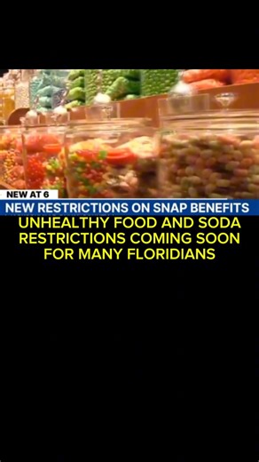 UNHEALTHY FOOD AND SODA RESTRICTIONS COMING SOON FOR MANY FLORIDIANS 🥤🍫 • Florida will join 17 other states in a new USDA pilot that blocks SNAP dollars from buying soda, energy drinks, candy, and ultra-processed prepared desserts starting April 20, 2026, with the goal of steering low-income families toward healthier options.¹ Supporters, including veteran dietitians, say the change could help curb diet-related disease in children, while critics in hard-hit, food-insecure neighborhoods warn th