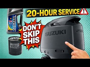 Oil Change | How to Service | Suzuki Outboard 20 Hour Service