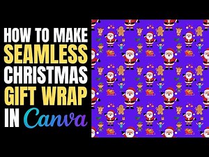 How To Make Cute Christmas Wrapping Paper In Canva