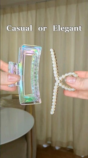 【垢抜けヘア】簡単！ヘアクリップ使い方│夜会巻き風アップヘアまとめ髪 claw clip hack! long hair tutorial #shorts #クリップアレンジ #ヘアアレンジ