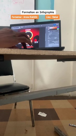 Initiation en infographie à Dakar 🇸🇳🥰 #pourtoi #formation #infographic #design