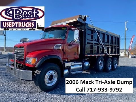 2006 Mack CV713 Tri-Axle Dump Truck