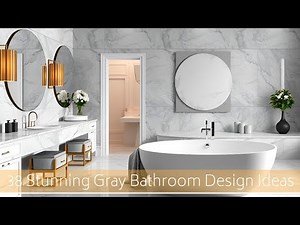 38 Stunning Gray Bathroom Design Ideas