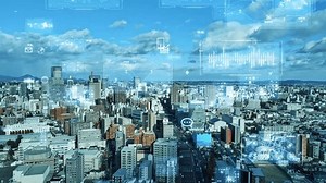 Modern City Drone Aerial View Digital Stock Footage Video (100% Royalty-free) 3892564137 | Shutterstock