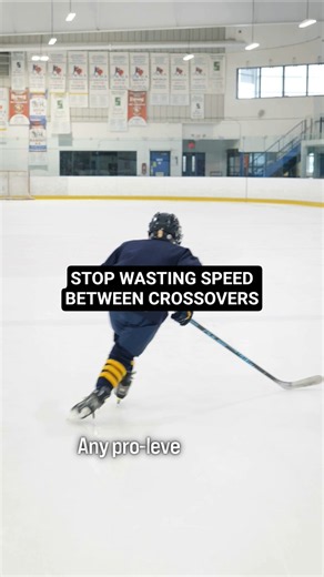 STOP WASTING SPEED BETWEEN CROSSOVERS #hockeycoaching #hockeytraining