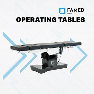 🌟 Here's a glimpse of FAMED Żywiec's versatile Operating Tables! 🏥 At Leader Healthcare, we take pride in presenting a diverse range of operating tables designed to meet the specific needs of various surgical specialties. Whether you are performing cardiovascular surgery, neurosurgery, orthopedics, or any other medical procedure, we have the perfect solution for you. 🌟 Famed FLARE: Seamlessly Cooperating with C-Arm Technology Experience precision and ease with our FLARE operating table featur