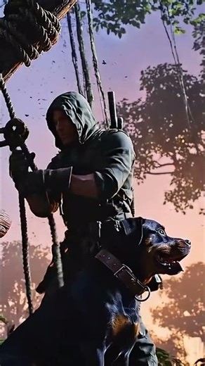 ASMR in the JUNGLE with my DOG 🌿 Survival and Relaxation Sounds (3D Audio)