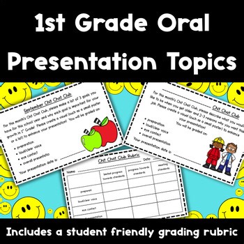 Oral Presentation Topics - First Grade - Speaking & Listening - Chit Chat Club