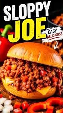 Easy Sloppy Joe Recipe | Cheesy, Saucy & Ready Fast! 🤤