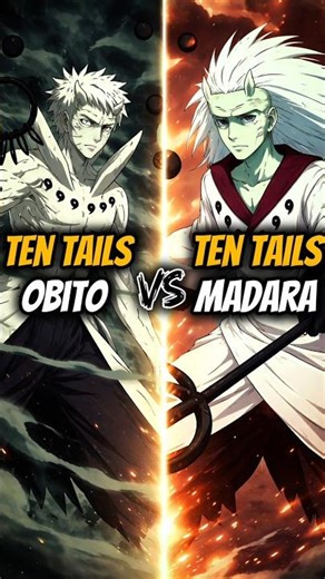 Ten Tails Madara Vs Ten Tails Obito 🤯🔥 Who Will Win? | Anime BLAH #naruto