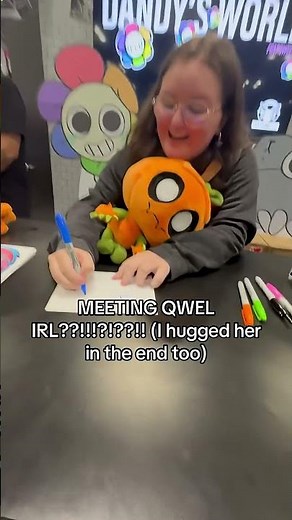 MEETING ‪@Qwelver‬ IRL!!!!!! #dandysworld #nycc