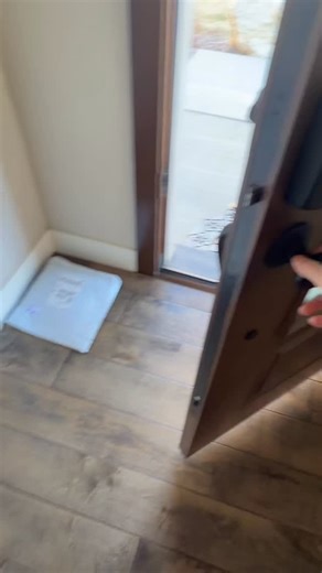 This door uses a multi-point locking system, it locks at the top and bottom instead of a standard deadbolt. Not super common in residential homes, but this one’s installed right and working properly. #foryoupage #rentalinspections #coolfinds #doorlocksystem #inspectorlife | Rental Property Solutions