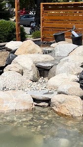 I want to hear the sound #pond #waterfall | Flow Landscape / Flow Aquascapes