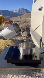 Watch Induction cooktop setup at our campsite for a quick morning coffee! #camp #camping on Amazon Live