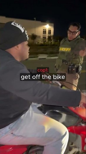 Cop Takes Bike and Drives Off 😳