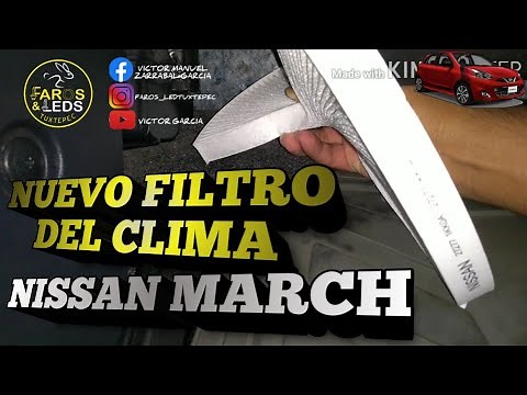 QUITANDO FILTRO DE CABINA MARCH NISSAN