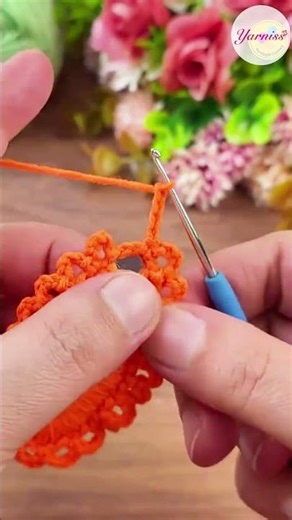 🥕🍃🧶 Crochet Carrot Hair Clip — Cute Flower Leaf Snap Clip Tutorial ✨