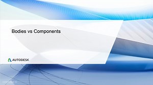 Bodies vs. components | Autodesk