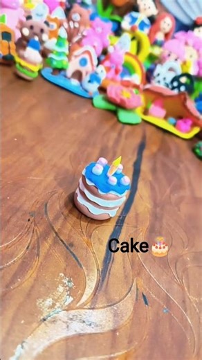 DIY.cake🎂.make the clay.Do like, subscribe, share, comment.#shorts#diy#art#clay#handmade#craft